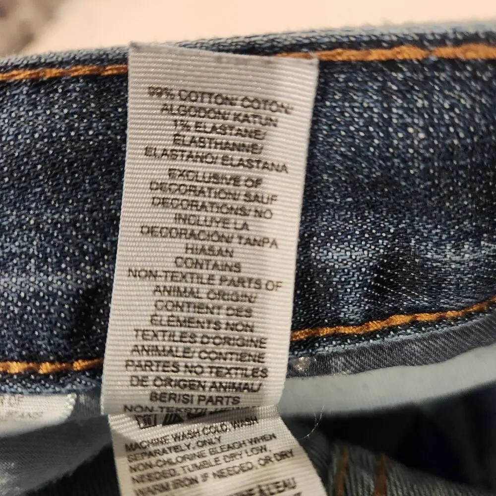 Lucky Brand Mens Dark Wash 221 Original Straight Leg Jeans Size 36x30 Minimalist